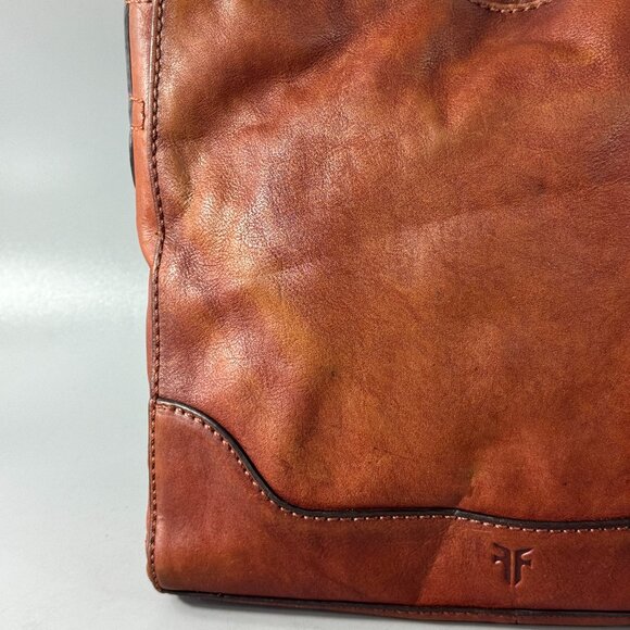 FRYE Brown Leather Crossbody Bag - Picture 2 of 14